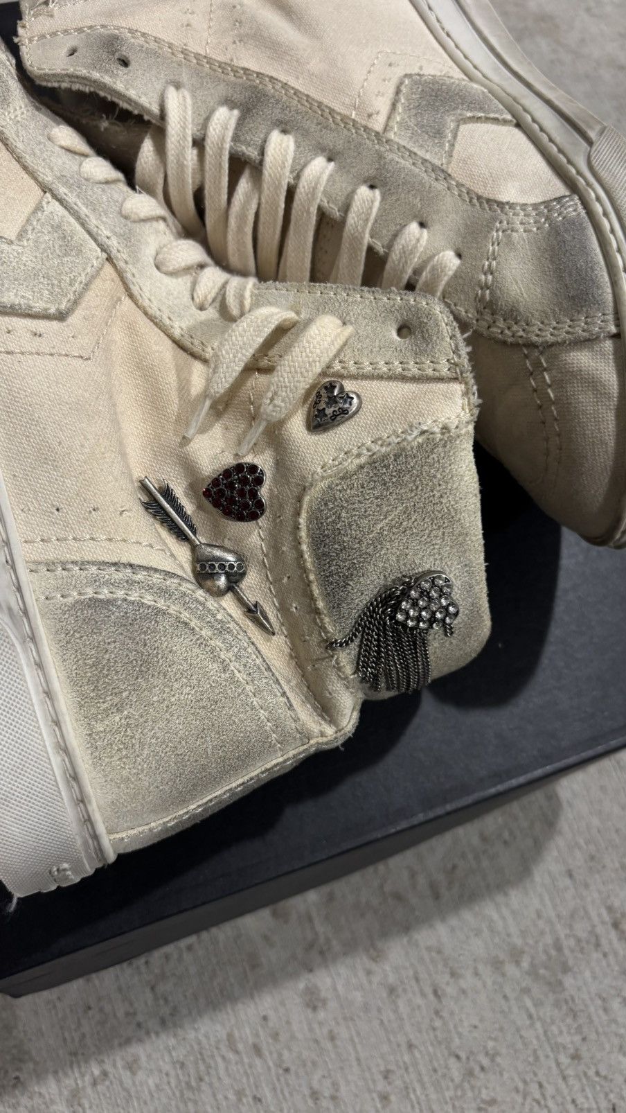 Saint Laurent Paris Saint Laurent Paris “Smoking Forever” High Top Sneaker Size US 5.5 / EU 38 - 5 Thumbnail
