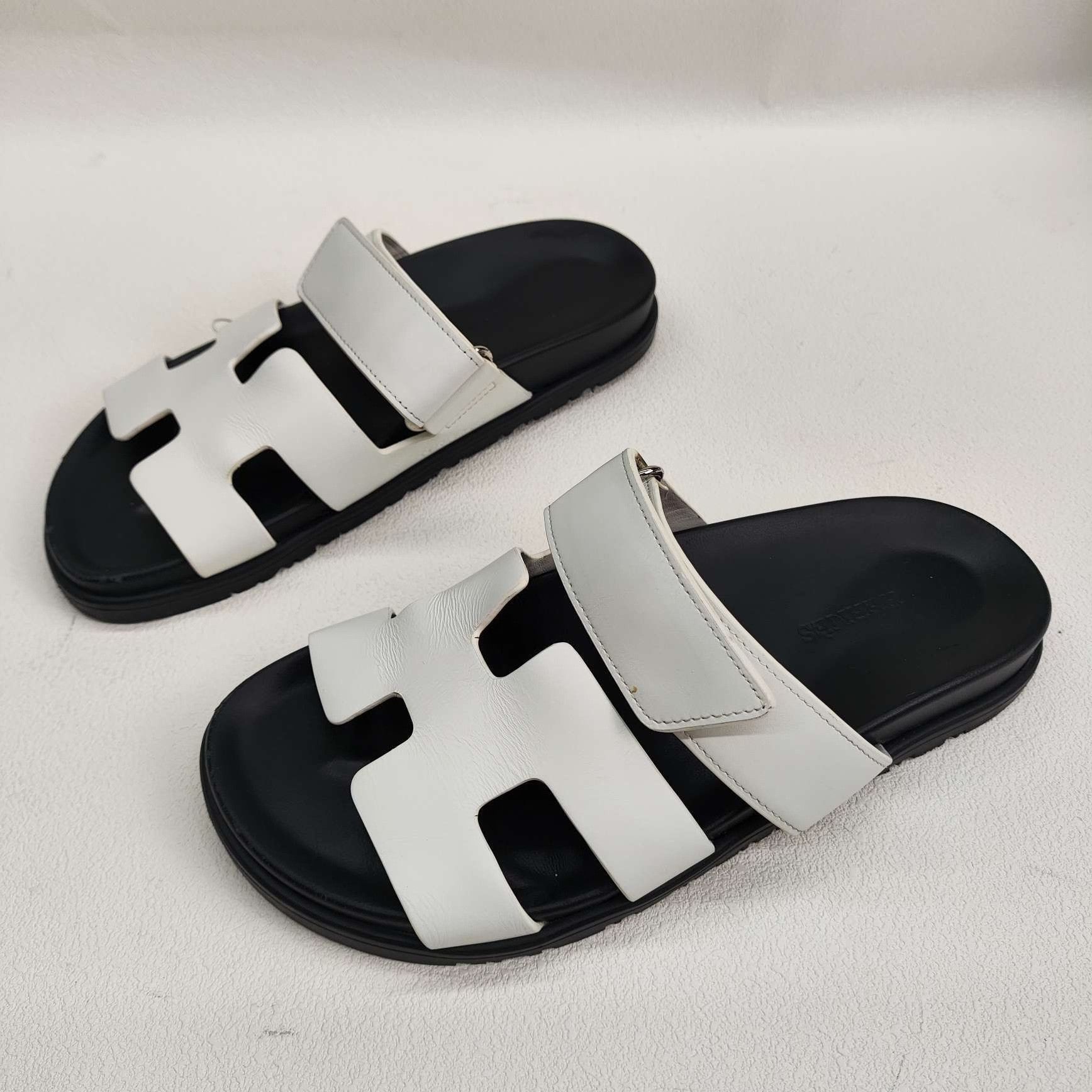 Hermes Hermes White Sandals us_7-5 Women Size US 7.5 / IT 37.5 - 1 Thumbnail