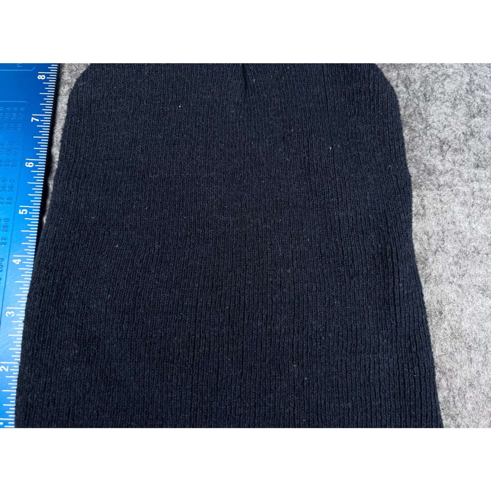 Vintage Beanie Toque Adult One Size Dark Navy Blue Knit 100% Acrylic Ski Snow Outdoors Size ONE SIZE - 2 Thumbnail
