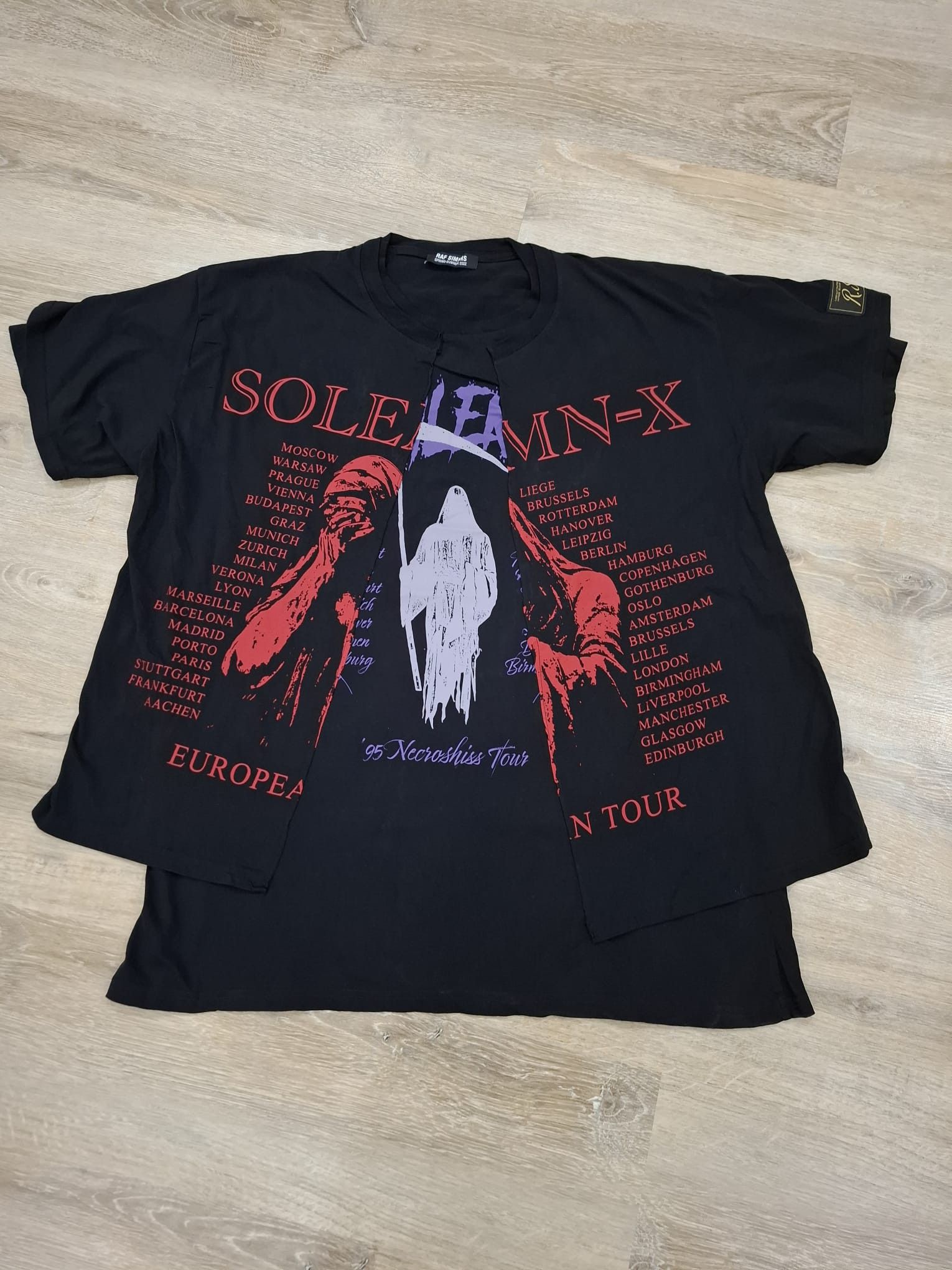 Raf Simons SOLEMN-X Big Fit Doubled T-Shirt Size US M / EU 48-50 / 2 - 5 Thumbnail