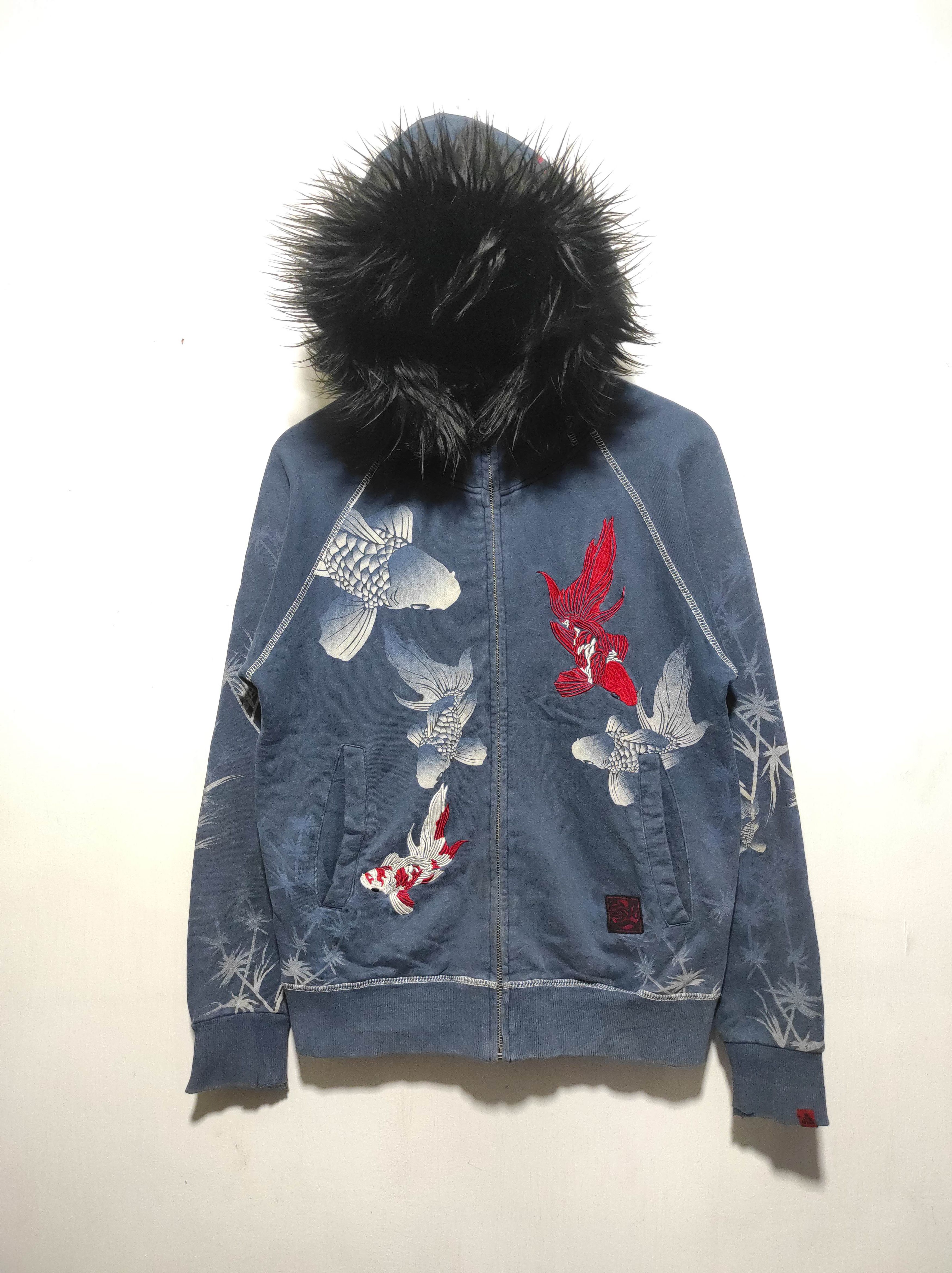 Japanese Brand Koi Sukajan zip fur hoodie ifsix LGB style Size US M / EU 48-50 / 2 - 3 Thumbnail