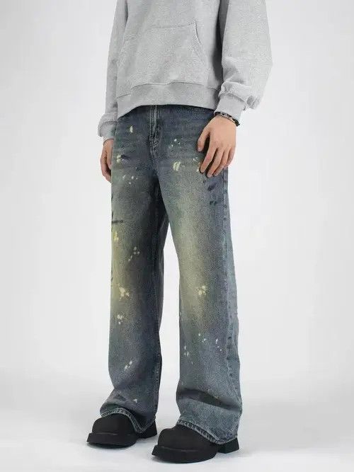 VIBE High-End Custom Loose Fit Japanese Denim Jeans Size US 32 / EU 48 - 7 Thumbnail