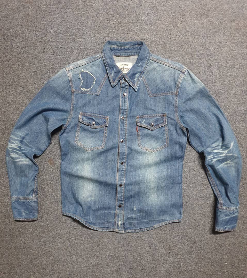 JACKROSE Jack Rose distressed western Japanese shirt Size US M / EU 48-50 / 2 - 4 Thumbnail