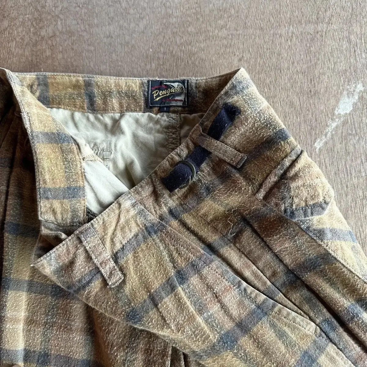 If Six Was Nine SICKS🔥PENGUIN MUNSINGWEAR JAPAN CHECK PLAID VTG DOUBLE KNEE Size US 30 / EU 46 - 16 Thumbnail