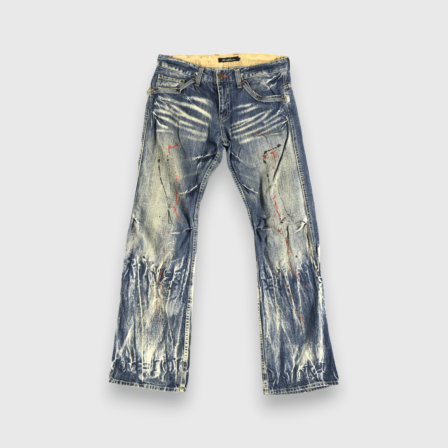 Root Three Flare Jeans Painted Denim -J2714