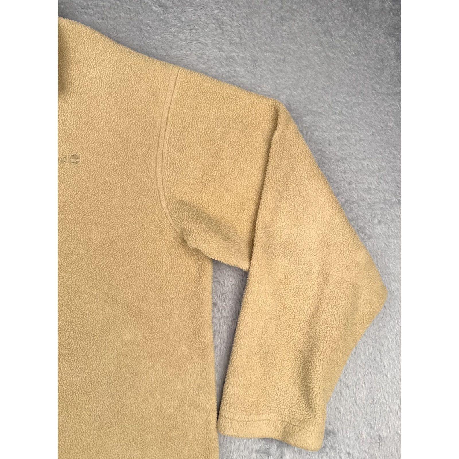 Timberland Timberland Sweater Adult Large Beige 1/4 Zip 100% Polyester Fleece Chore Size US L / EU 52-54 / 3 - 2 Thumbnail