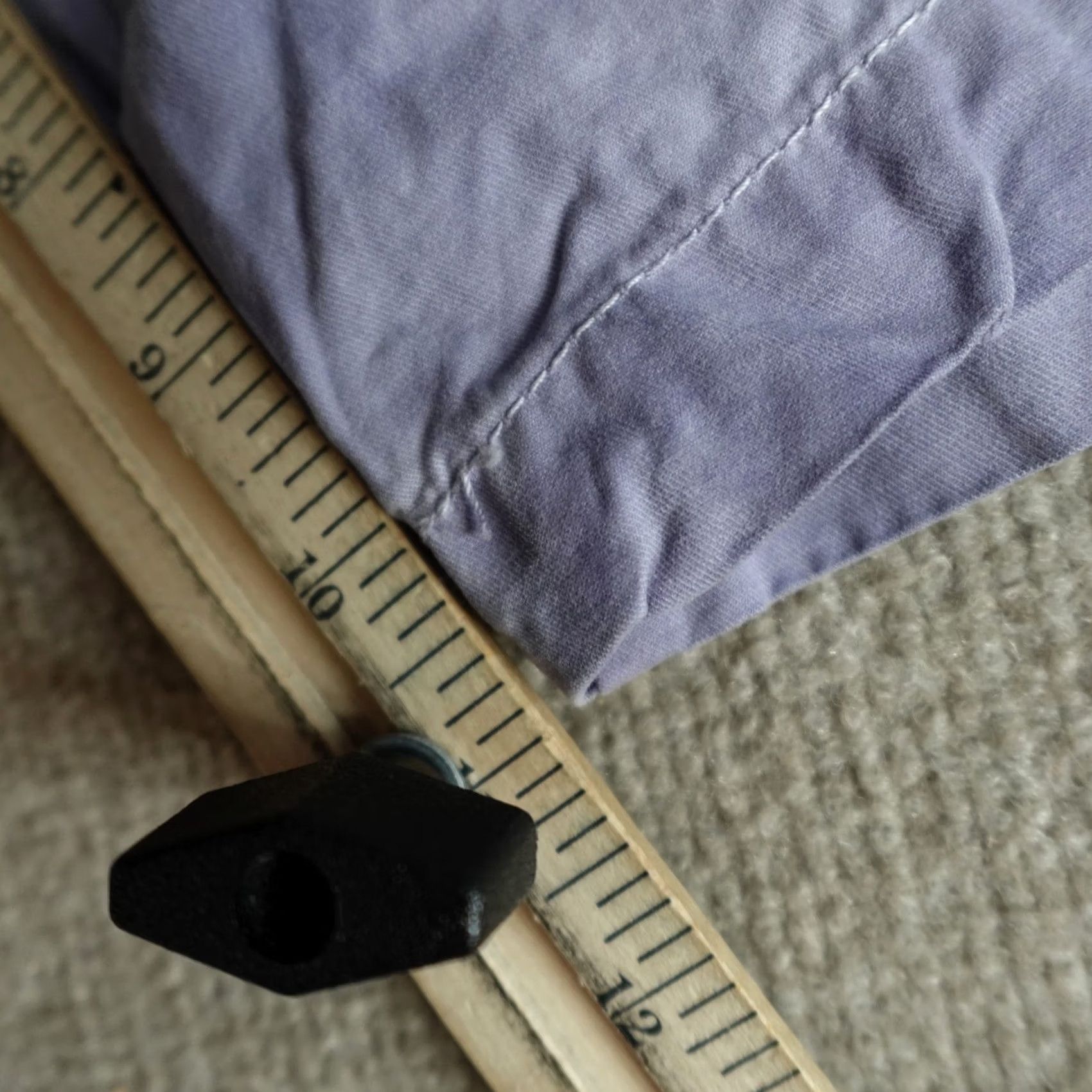 Vintage JET LAG Men's Shorts 38 Purple Solid Cotton Chino with Pockets, Mid Rise, Front Button, Inseam 11, Summer/Casual, Travel, Regular Fit Size US 38 / EU 54 - 5 Thumbnail