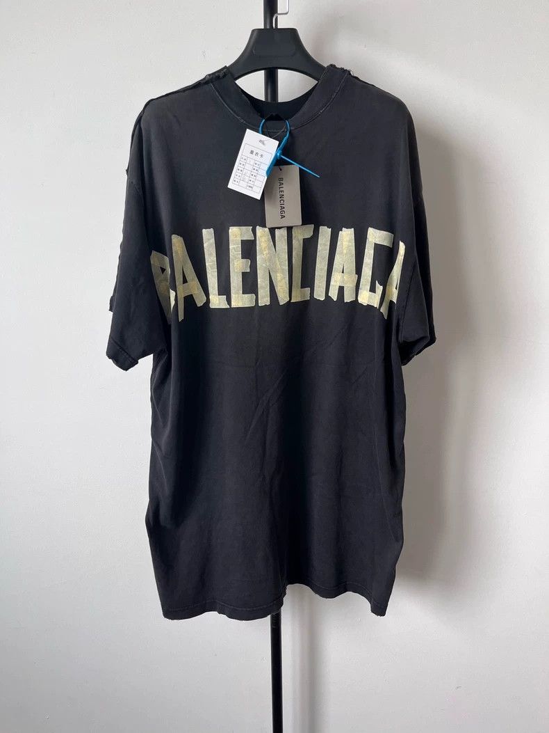 Balenciaga Balenciaga 3B Logo Print Short Sleeve T-Shirt - dmc Size US M / EU 48-50 / 2 - 1 Thumbnail