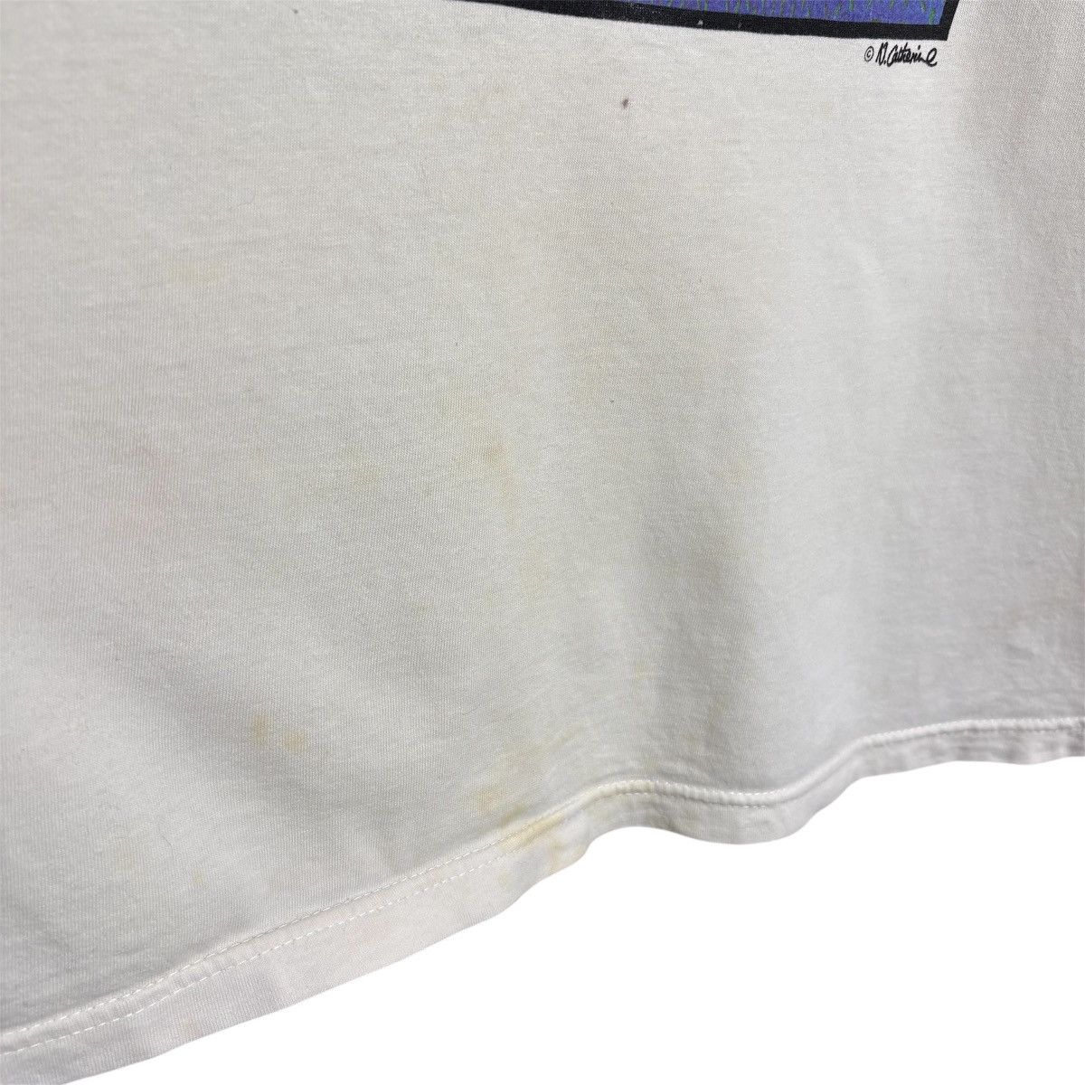 Vintage Vtg 90s 4th World Pirate Skateboard Norman Catherine Art Tee Size US XL / EU 56 / 4 - 8 Thumbnail