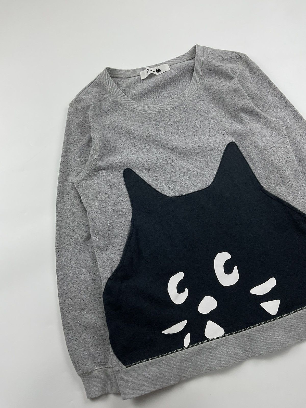 Issey Miyake Issey Miyake Ne-Net Nya Cat Glitter Sweatshirt Size US S / EU 44-46 / 1 - 3 Thumbnail