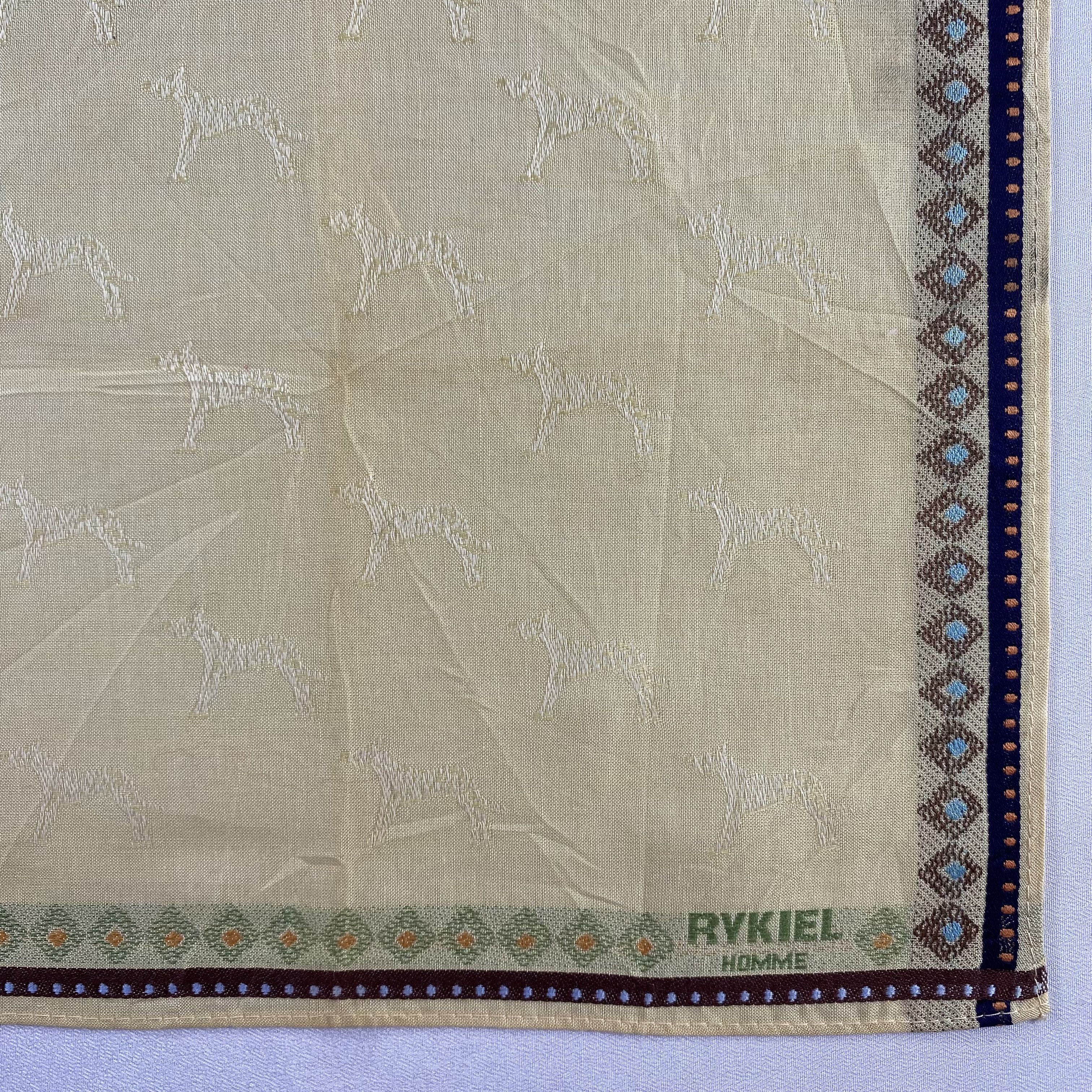 Sonia Rykiel × Vintage Rykiel Homme Bandana/ Handkerchief / Neckerchief-P1560 Size ONE SIZE - 3 Thumbnail