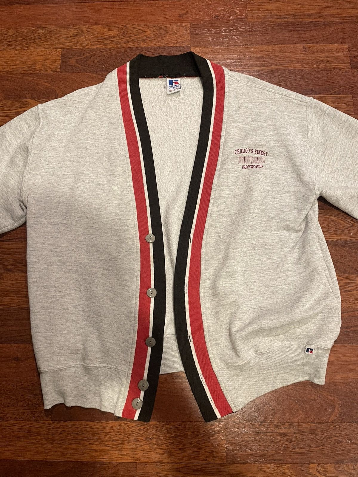 Russell Athletic × Vintage Vintage Made in USA Russel Athletic Cardigan Size US L / EU 52-54 / 3 - 2 Thumbnail