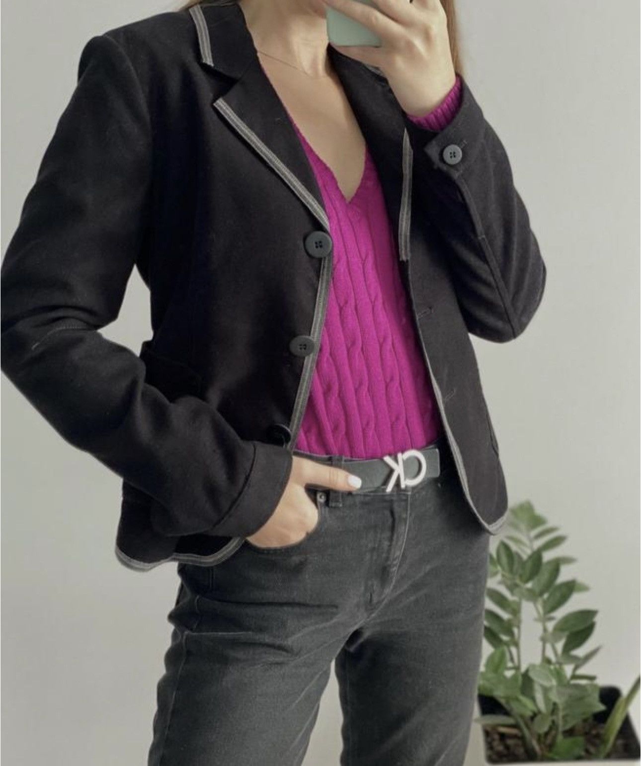 Designer × Marithe + Francois Girbaud 1980s Marithe Francois Girbaud avant garde Opium Y2K Size S / US 4 / IT 40 - 14 Thumbnail