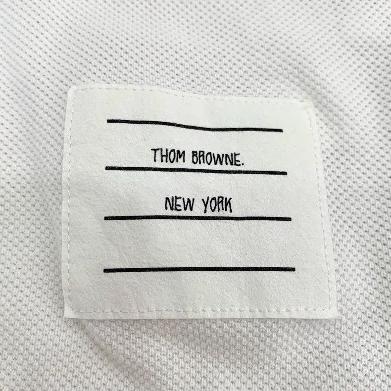 Thom Browne Thom Browne White striped cotton round-neck short-sleeved T Size US XXS / EU 40 - 5 Thumbnail