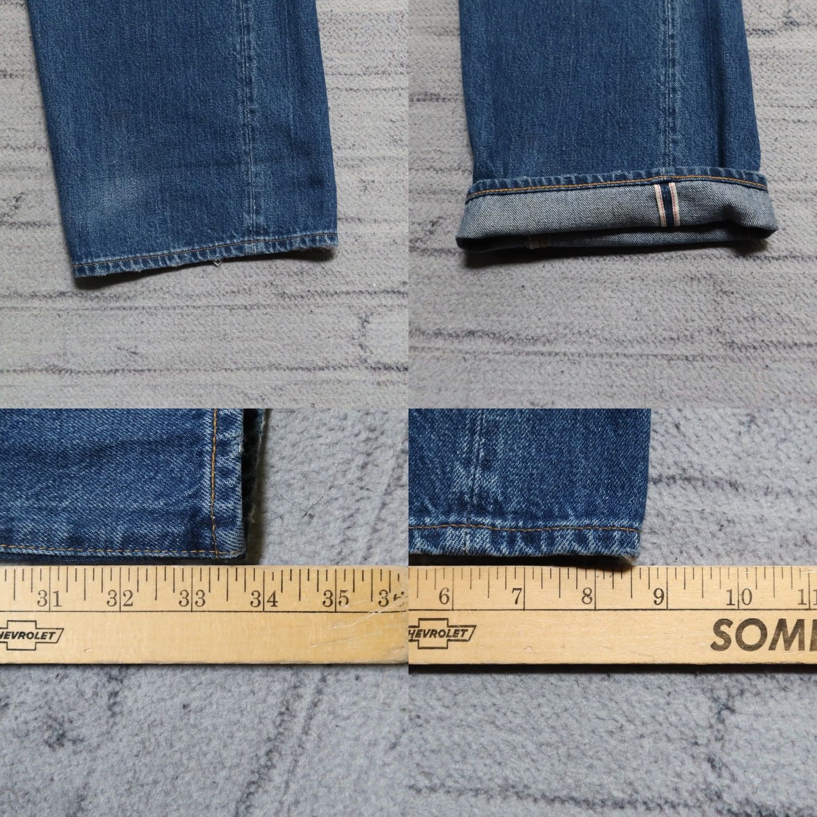 Levi's VINTAGE Levis 501XX Big E Selvedge Denim Jeans 36 34 Medium Wash Mens Jeans Size US 36 / EU 52 - 9 Thumbnail