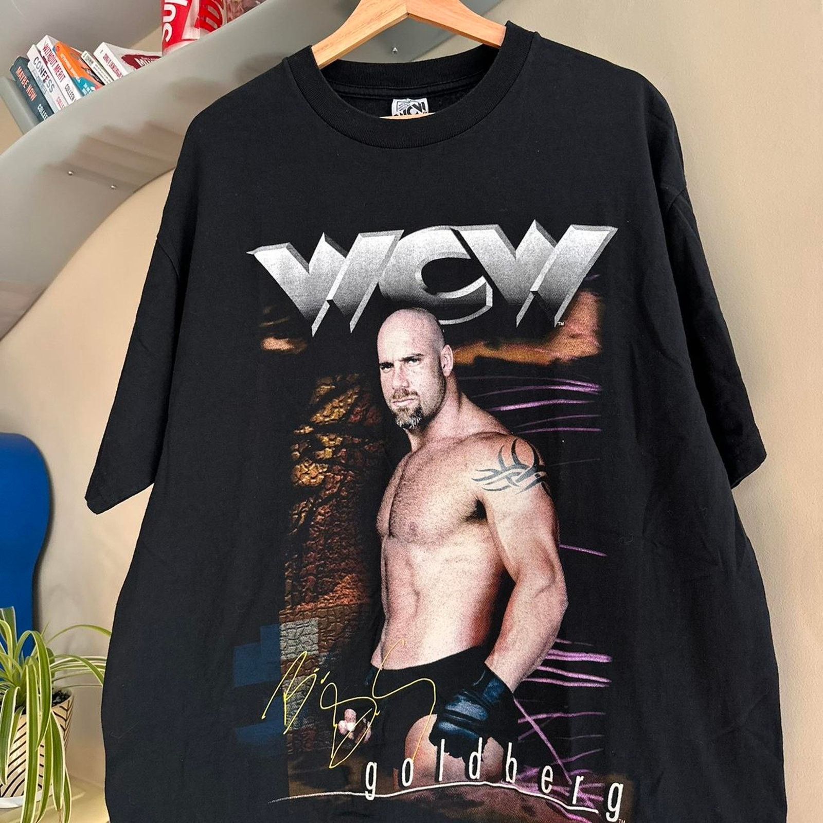 Vintage × WCW/nWo Vintage 1999 Goldberg WCW Shirt Size US L / EU 52-54 / 3 - 2 Thumbnail
