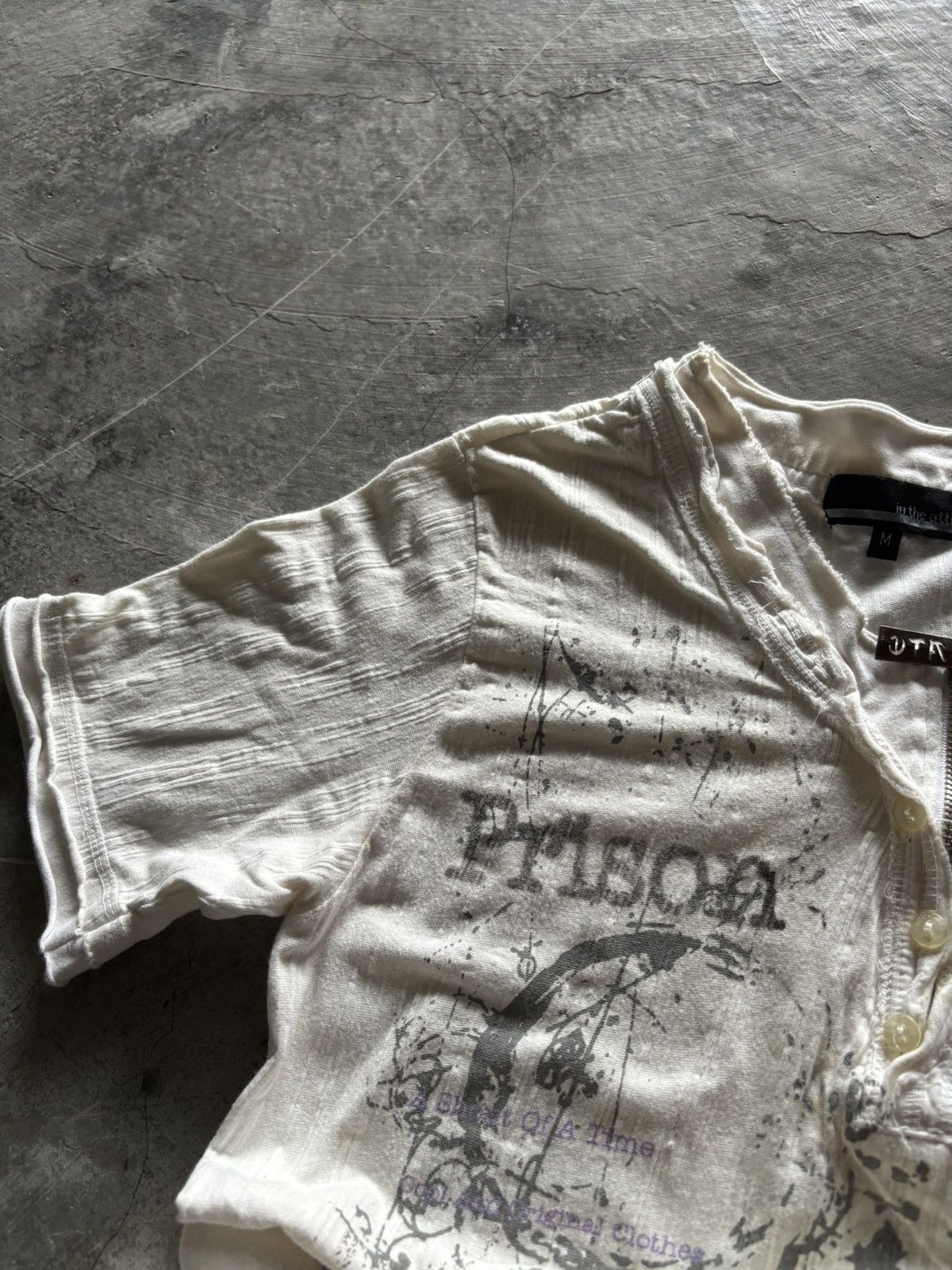 In The Attic IN THE ATTIC y2k rare poem prison society distressed goth Size US M / EU 48-50 / 2 - 7 Thumbnail
