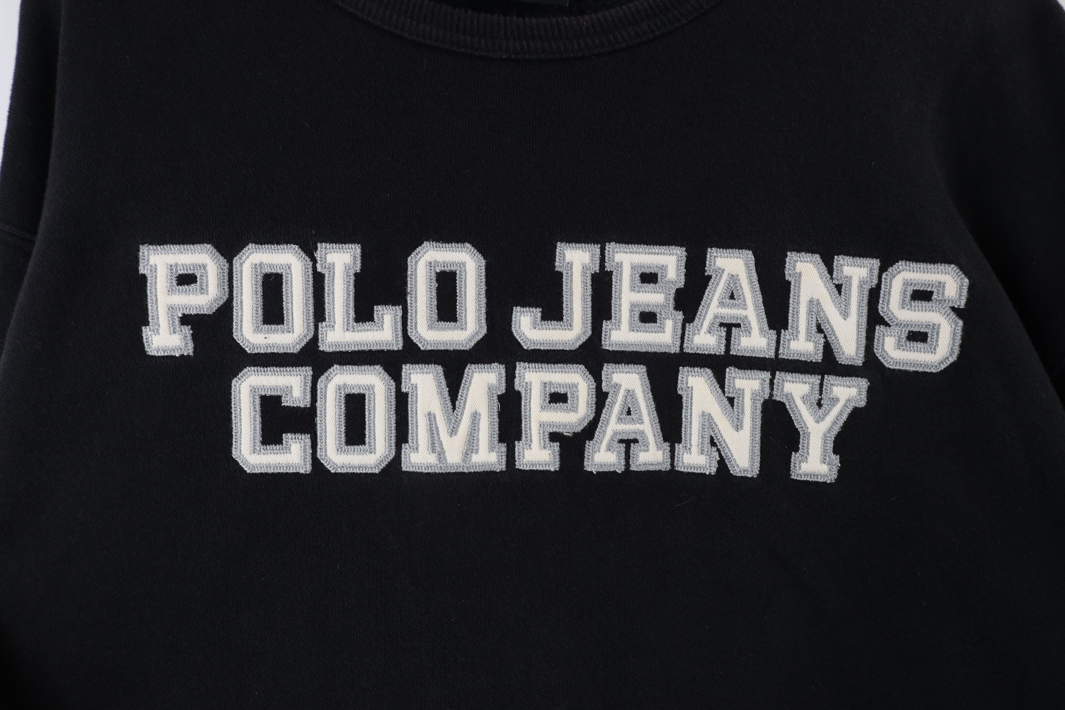 Polo Ralph Lauren Vintage 90s Ralph Lauren Out Block Letter Sweatshirt Black Size US M / EU 48-50 / 2 - 4 Thumbnail