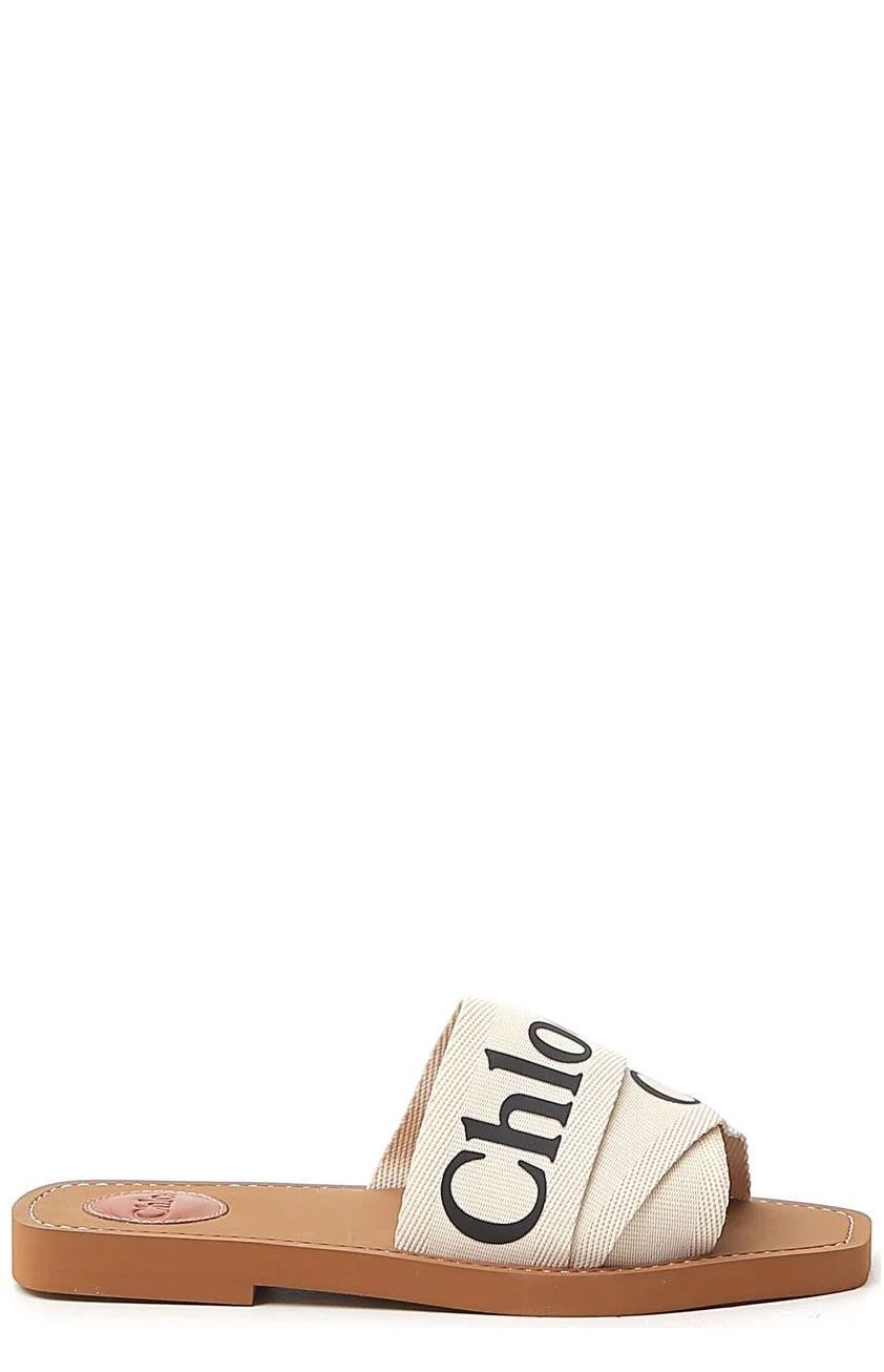 Chloe o1loc1c1024 Woody Slides in White Size US 5 / IT 35 - 1 Thumbnail