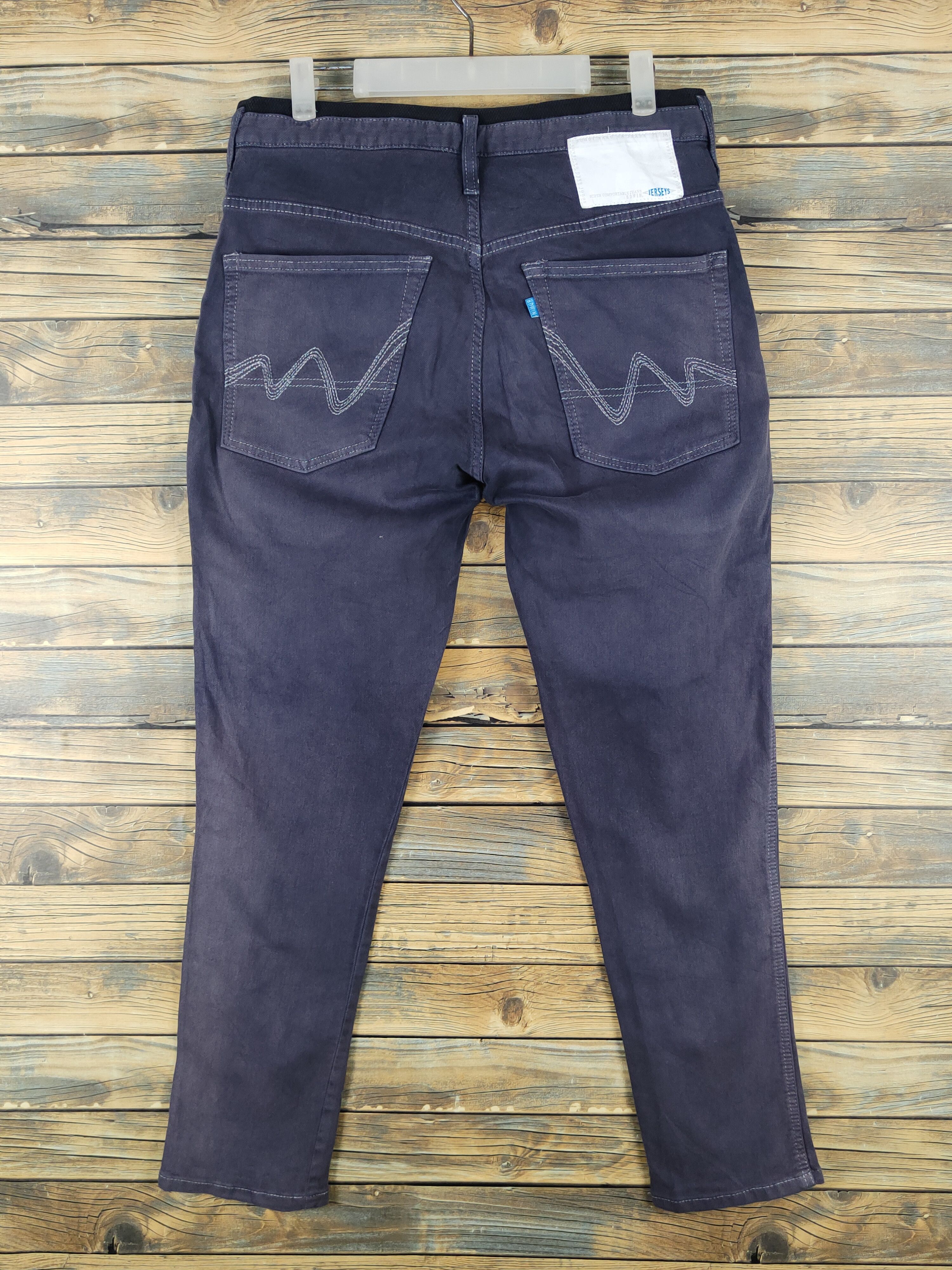 Edwin Edwin Navy Faded Distressed Jerseys Jeans #W1715 Size US 31 - 9 Thumbnail