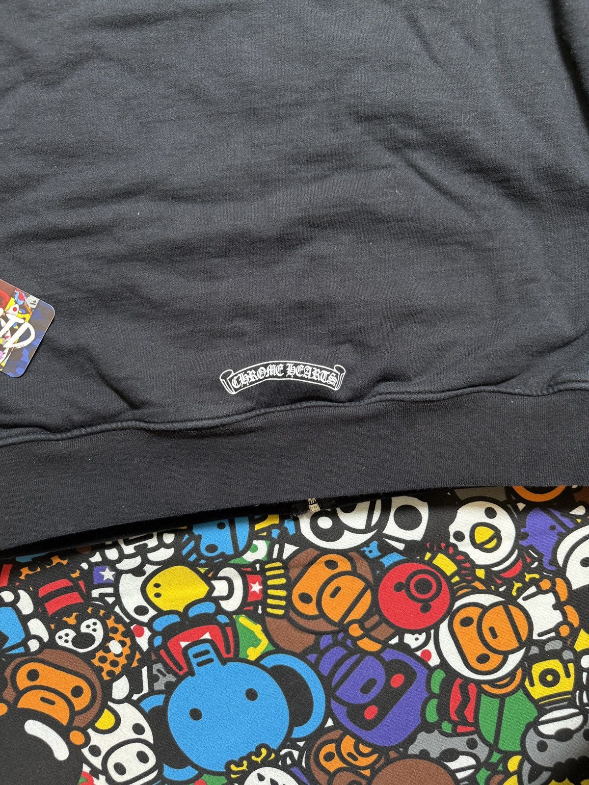 Chrome Hearts Chrome Hearts Black Script Logo Thermal Hoodie Size US S / EU 44-46 / 1 - 14 Thumbnail