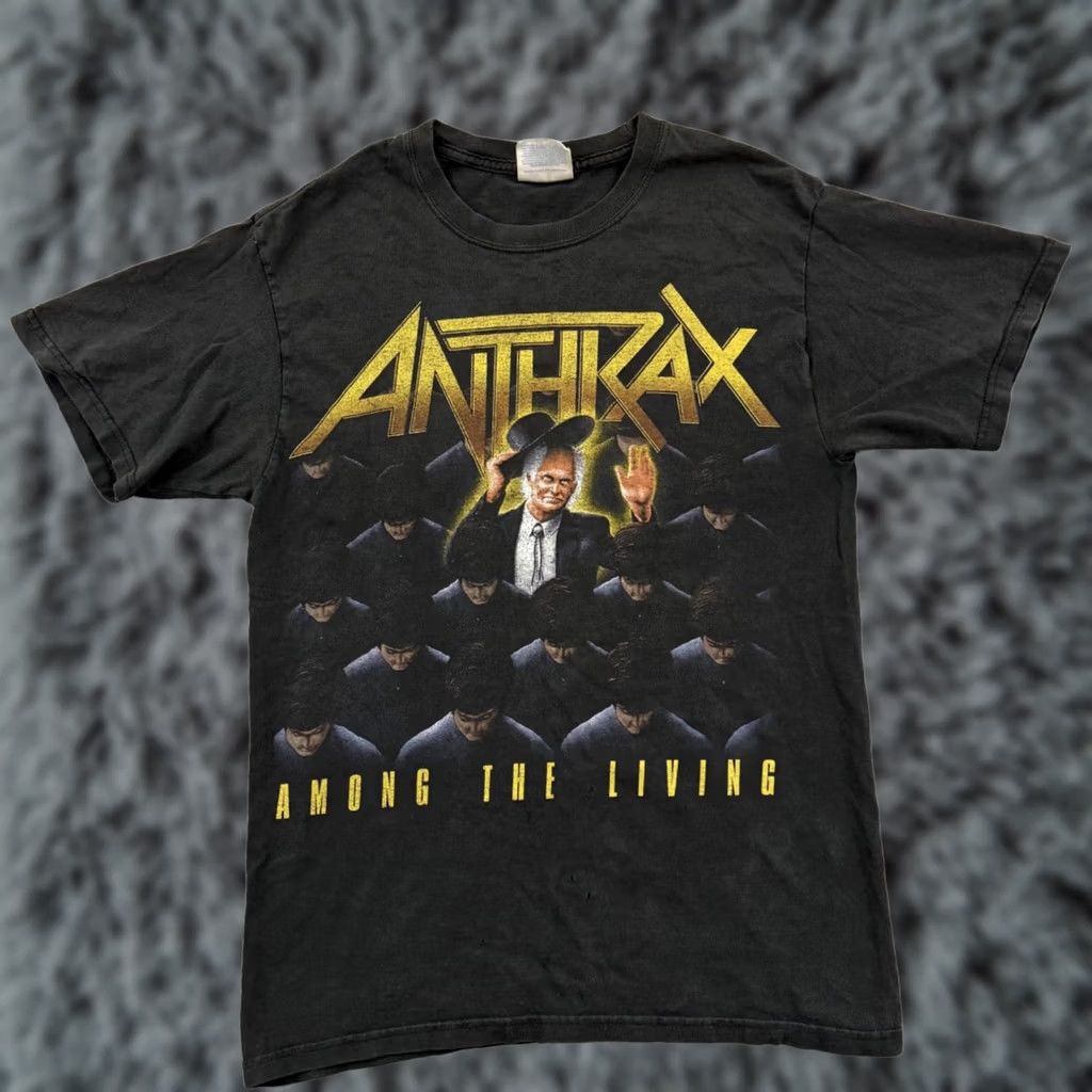 Hanes VINTAGE Anthrax Shirt Hanes T-Shirt Black 2000s Concert Music Band Short Sleeve Mens XS Small? Size US S / EU 44-46 / 1 - 1 Thumbnail
