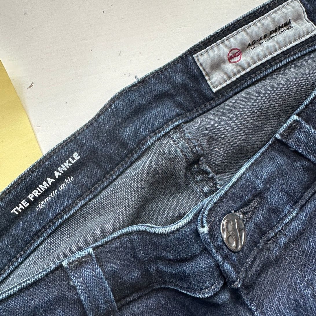 AG Adriano Goldschmied AG Adriano Whiskered The Prima Ankle Cigarette Ankle Jean 30 Size 30" / US 8 / IT 44 - 6 Thumbnail