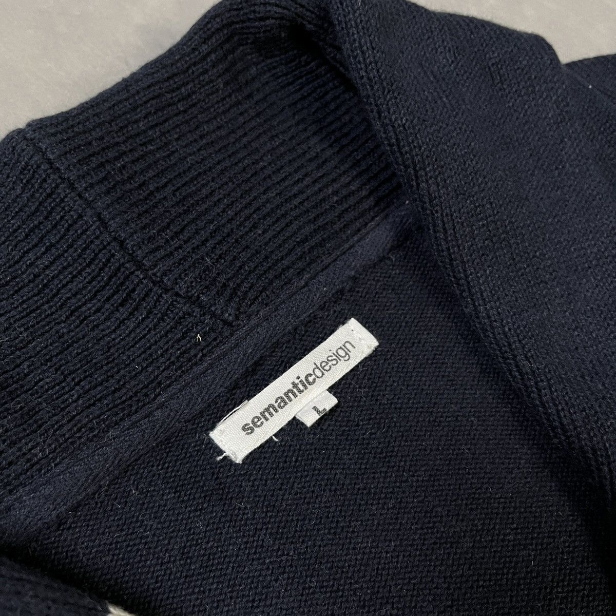 semanticdesign 2000s SemanticDesign Archive Knit Cardigan Thom Browne Style Size US L / EU 52-54 / 3 - 3 Thumbnail