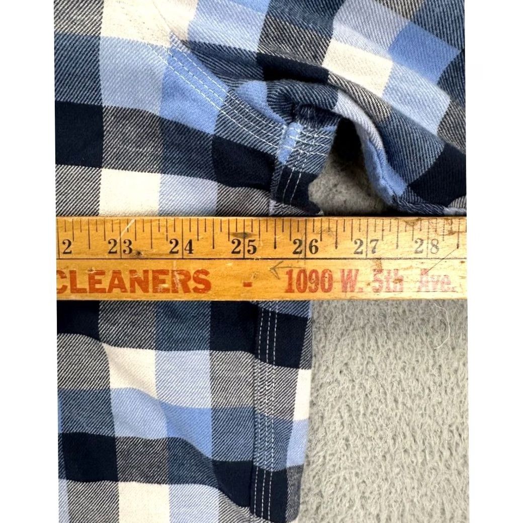Vintage L.L. Bean Shirt Adult 2XL Blue Checkered Traditional Fit Flannel Button-Up Mens Shirt Size US XXL / EU 58 / 5 - 6 Thumbnail