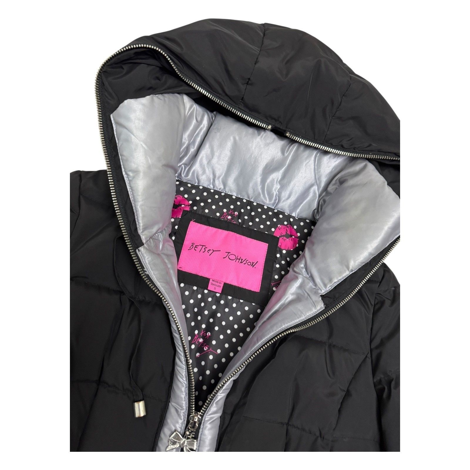 Betsey Johnson BETSEY JOHNSON Down & Feather Winter Puffer Parka Coat S Size S / US 4 / IT 40 - 3 Thumbnail