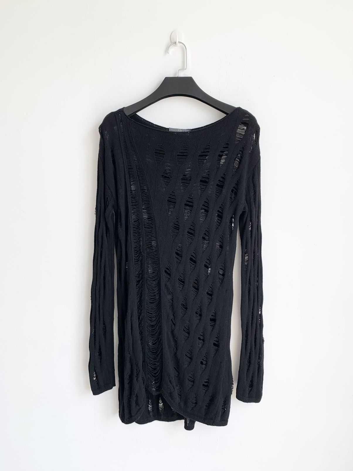 Alexander McQueen Alexander McQueen Distressed Knit Tops Size L / US 10 / IT 46 - 3 Thumbnail