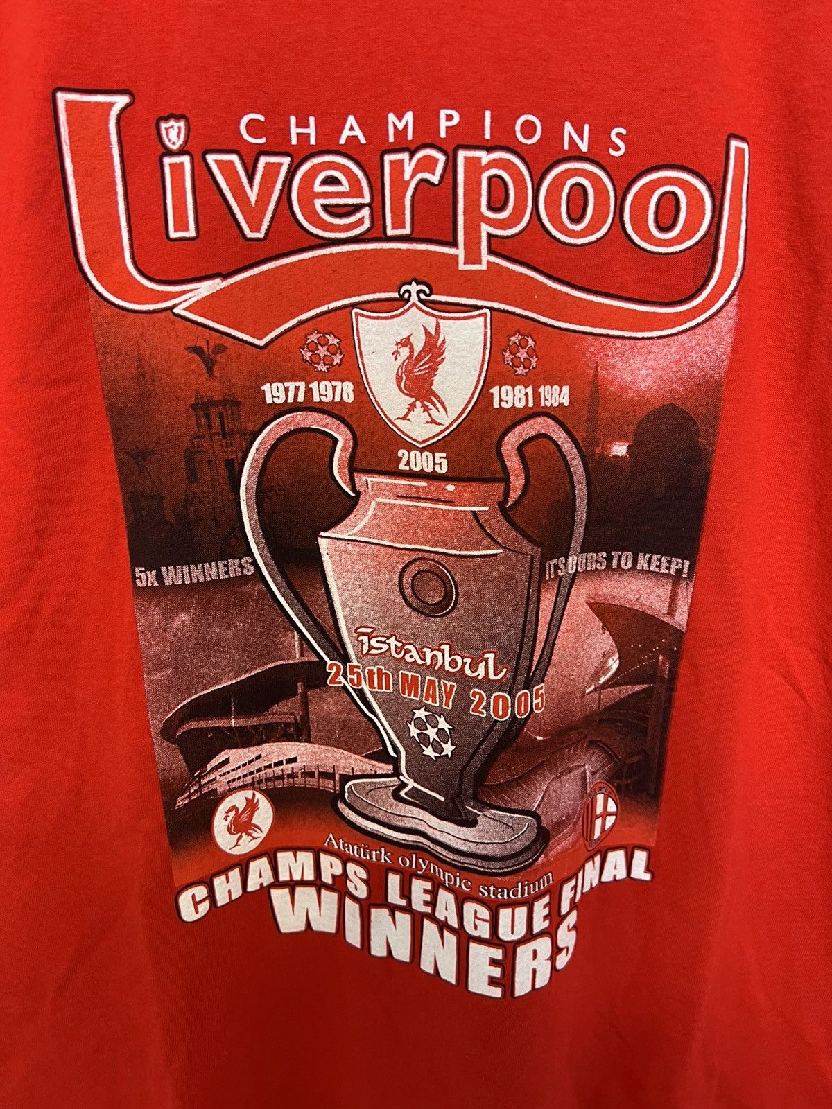 Vintage Vintage Liverpool champions league winners tshirt Size US L / EU 52-54 / 3 - 3 Thumbnail