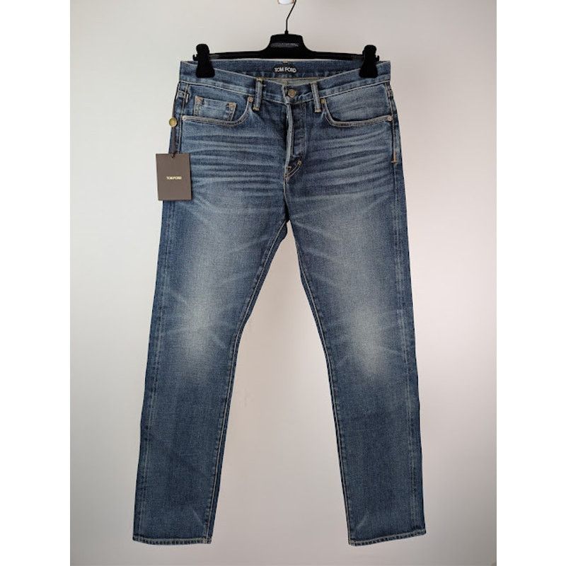 Tom Ford o1rshd1 Straight-Fit Denim Jeans in Navy Size US 33 - 9 Thumbnail