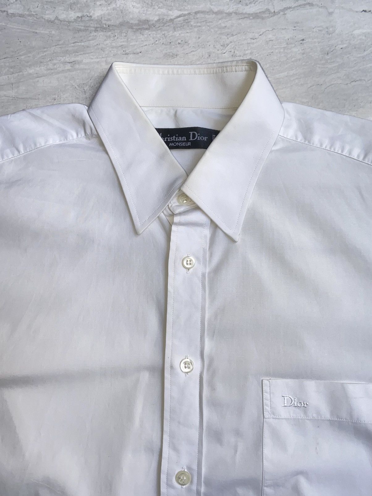Christian Dior Monsieur CHRISTIAN DIOR MONSIEUR White Shirt Size US M / EU 48-50 / 2 - 12 Thumbnail