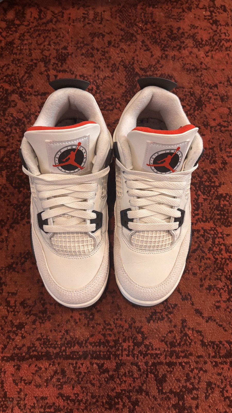 Nike Jordan 4 Retro OG Flight Club Sail / Black - University Red Size US 5 / EU 37 - 3 Thumbnail