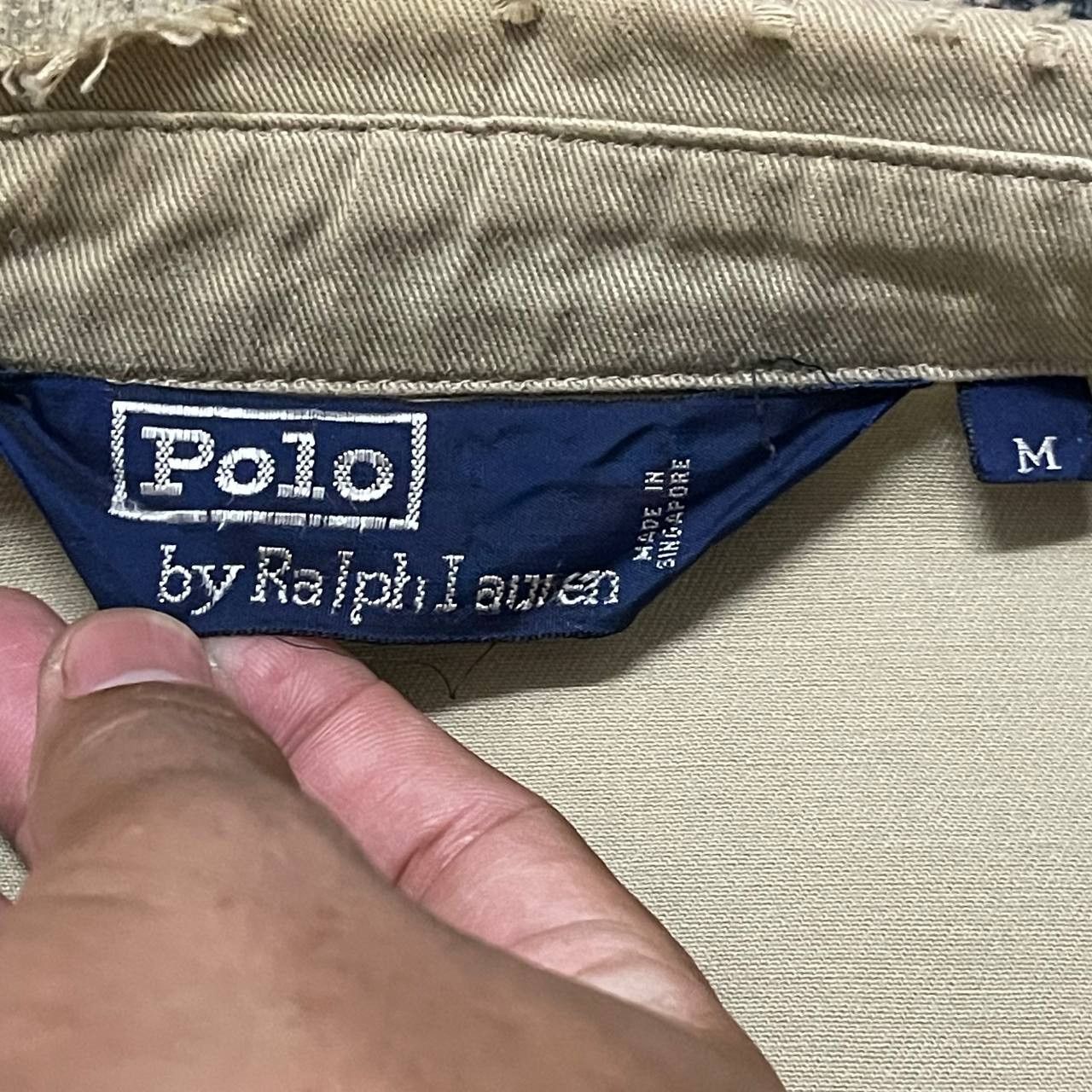 Polo Ralph Lauren Vintage Polo Ralph Lauren Zipper Jacket Distressed Size US M / EU 48-50 / 2 - 10 Thumbnail