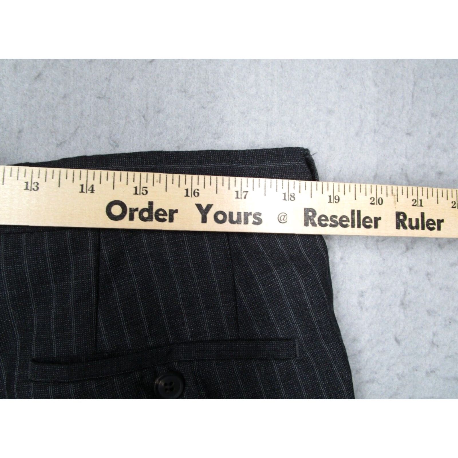 Vintage Hugo Boss Gray Pinstripe Wool Dress Pants Mens 38 Regular Straight Leg Size US 38 / EU 54 - 6 Thumbnail