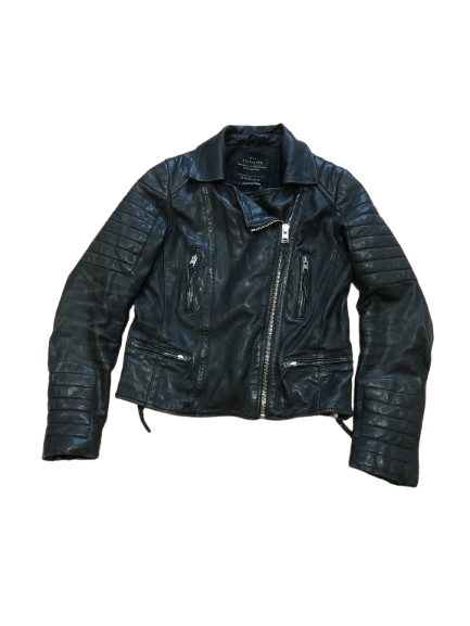 Allsaints Vintage Allsaints Black Leather Jacket Size 6 Size M / US 6-8 / IT 42-44 - 1 Thumbnail