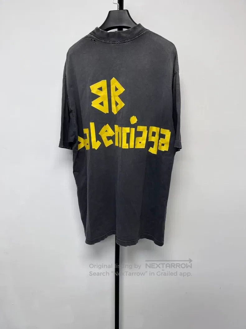 Balenciaga Balenciaga Tape letterLogo print plain knit round-neck loo Size US S / EU 44-46 / 1 - 2 Thumbnail