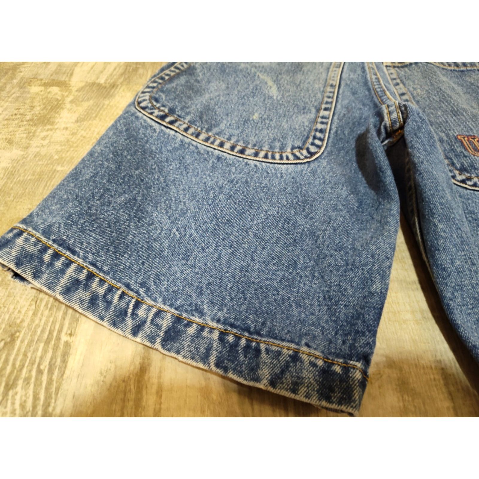 Denime VINTAGE U JEANS Denim Jean Shorts 12 Blue Baggy Hip Hop Skater Y2K Womens Size 34" / US 12 / IT 48 - 4 Thumbnail