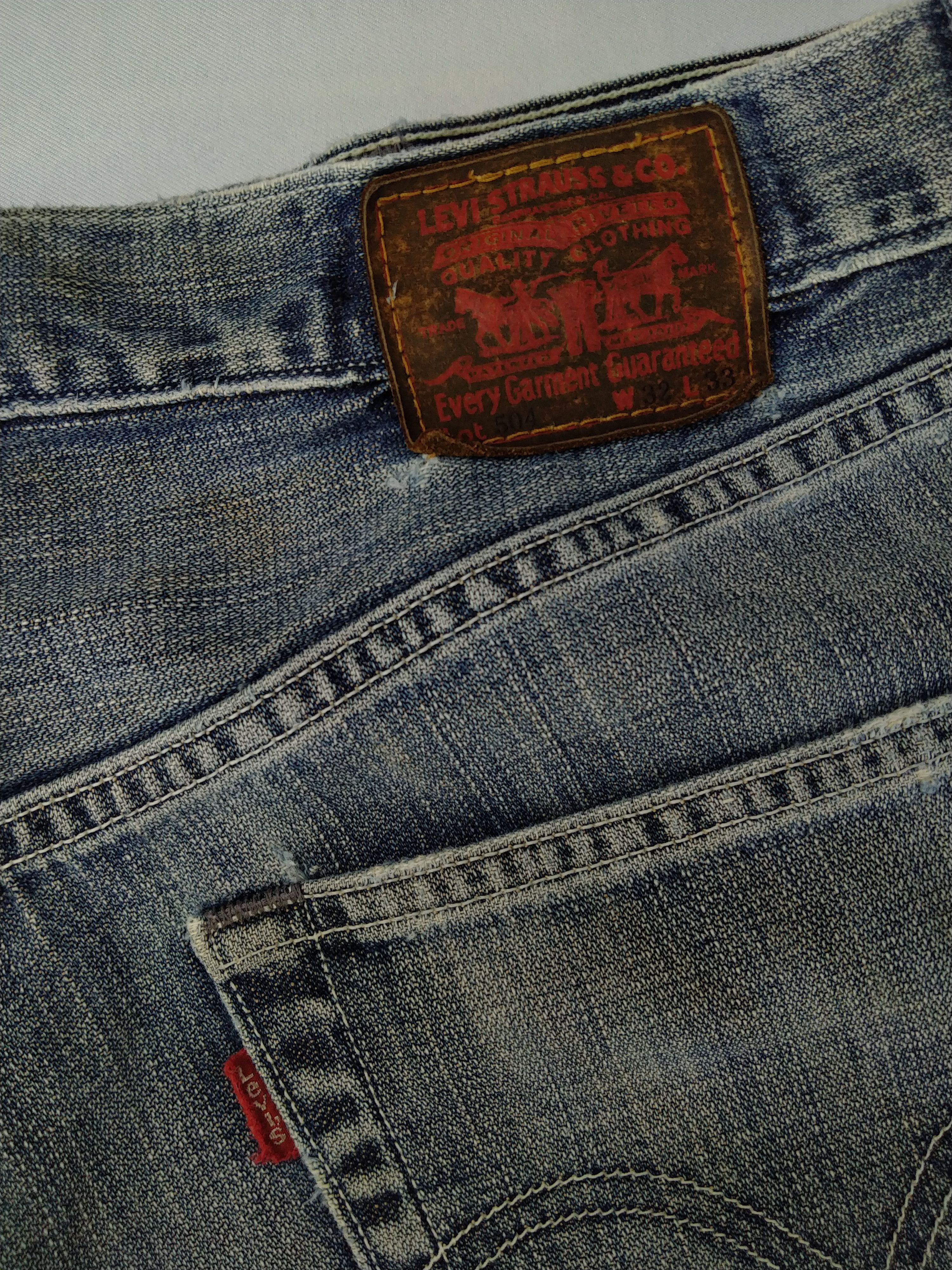 Levi's Faded Blue Vintage Levi's 504 Jeans 31x32.5 Denim -JN1072 Size US 31 - 10 Thumbnail