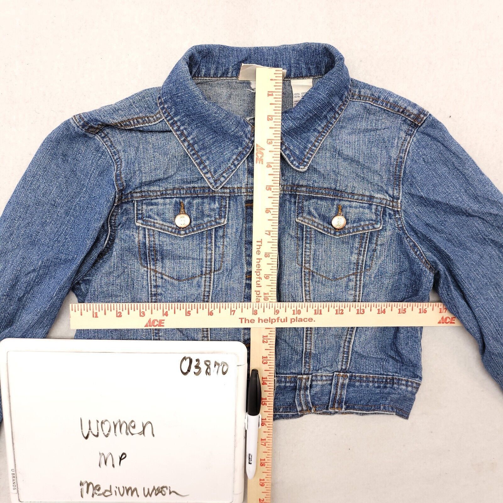Bill Blass Bill Blass Casual Button Up Denim Jacket Womens Size PM Blue Size M / US 6-8 / IT 42-44 - 6 Thumbnail