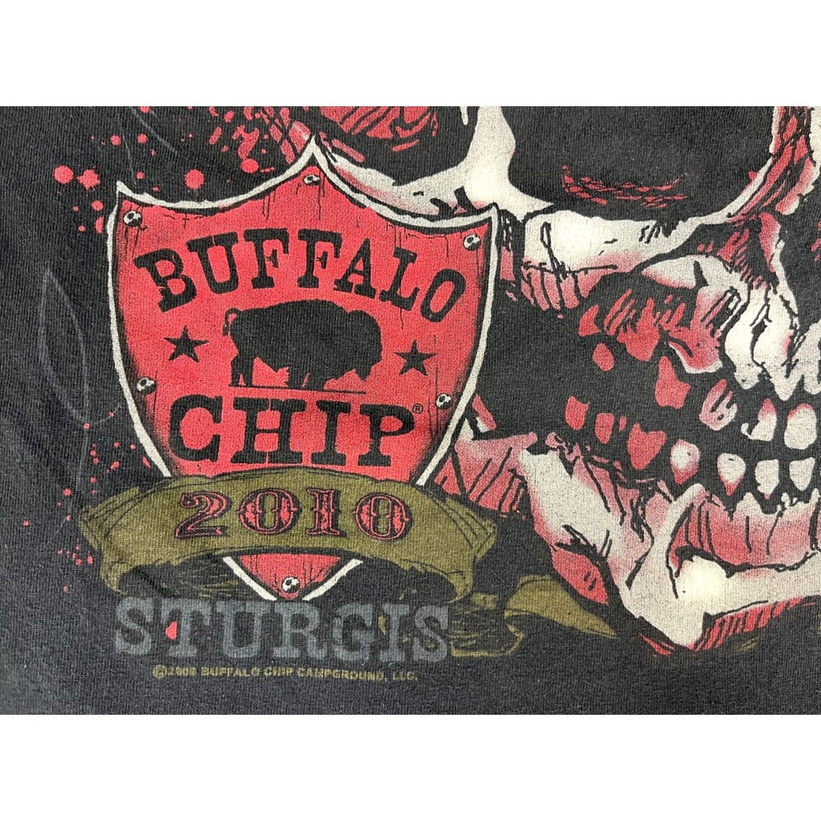 Vintage VINTAGE Hot Leathers Buffalo Chip The Legendary Sturgis Campground T-Shirt Mens Crew Neck Long Sleeve Black L Size 2010s 90s Biker Size US L / EU 52-54 / 3 - 4 Thumbnail