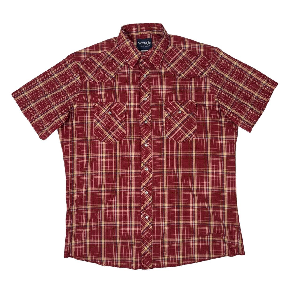 Wrangler Wrangler Western Shirt Mens XLT Plaid Pearl Snap Tall Size US XL / EU 56 / 4 - 1 Thumbnail