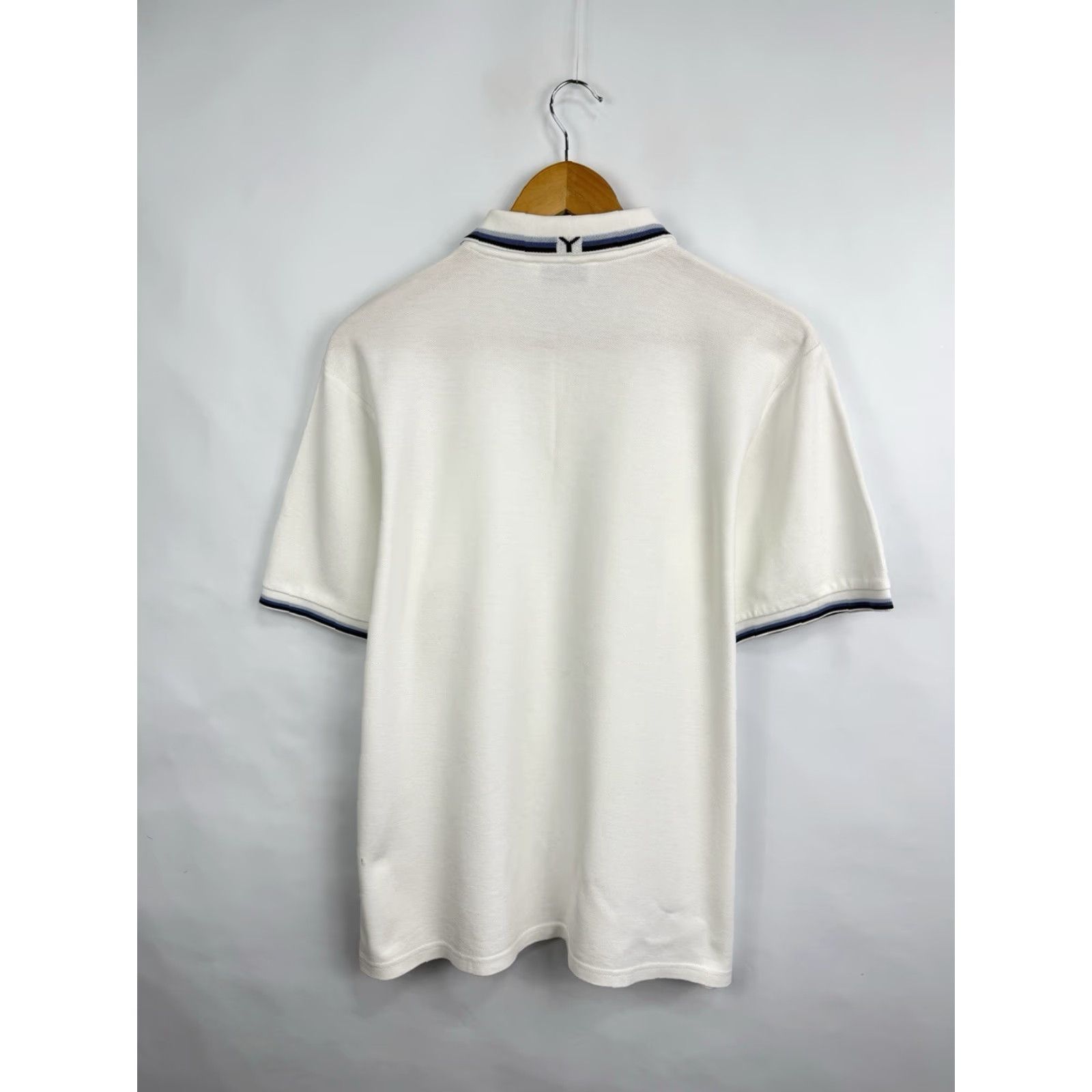 Yves Saint Laurent VINTAGE 90s YSL Yves Saint Laurent Pour Homme Polo T-Shirt M White Mens Polo Shirt Size US M / EU 48-50 / 2 - 7 Thumbnail