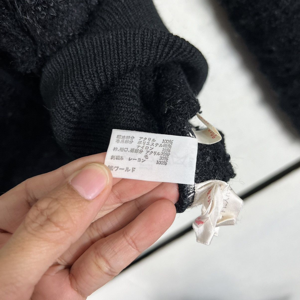 Aran Isles Knitwear × Japanese Brand 🔥 DI MAGGIO MIXED DOUBLE KNIT MOHAIR JUMPER Size US L / EU 52-54 / 3 - 12 Thumbnail