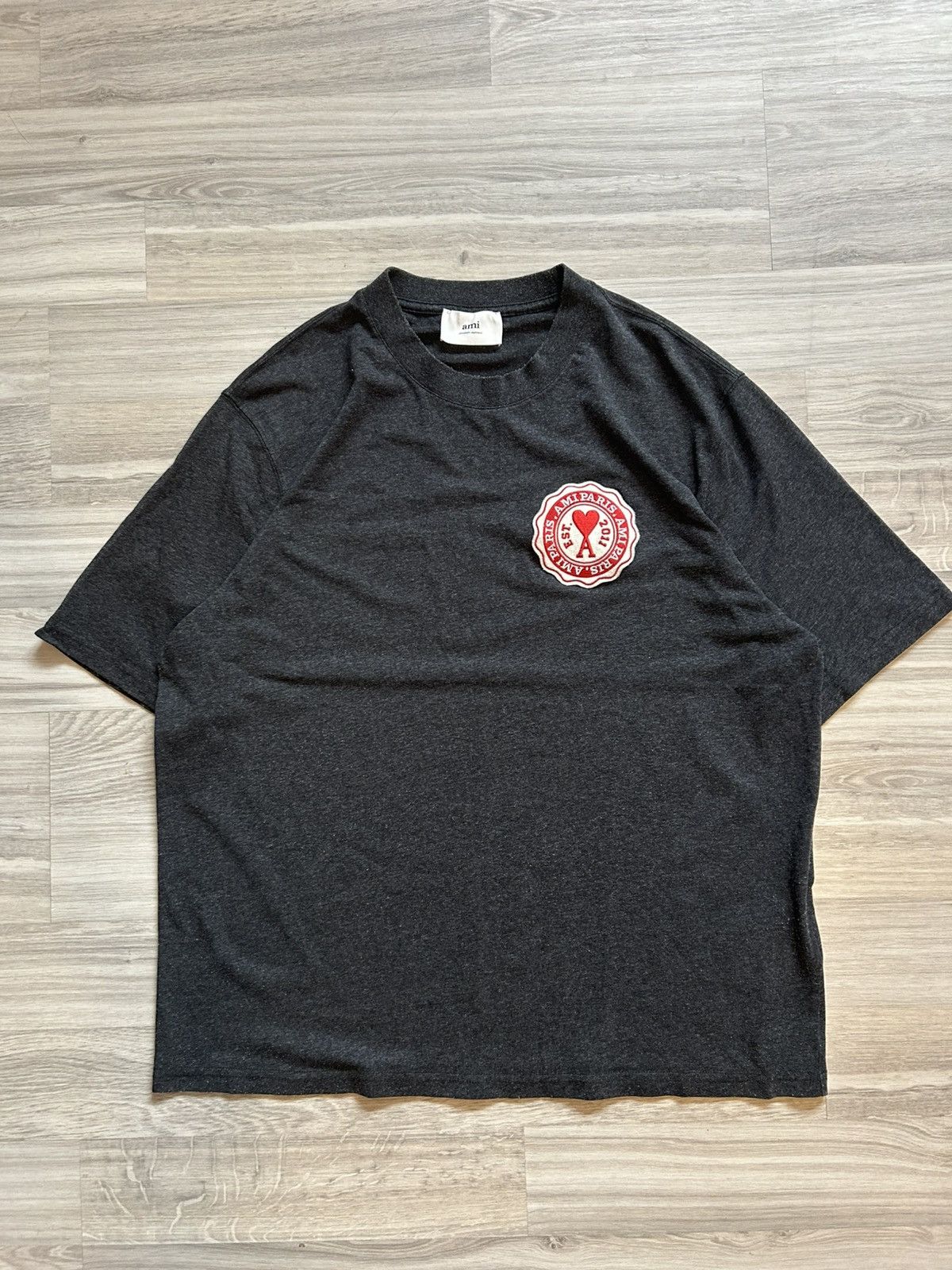 AMI AMI Paris Alexandre Mattiussi Patch Logo T-Shirt Size US M / EU 48-50 / 2 - 1 Thumbnail