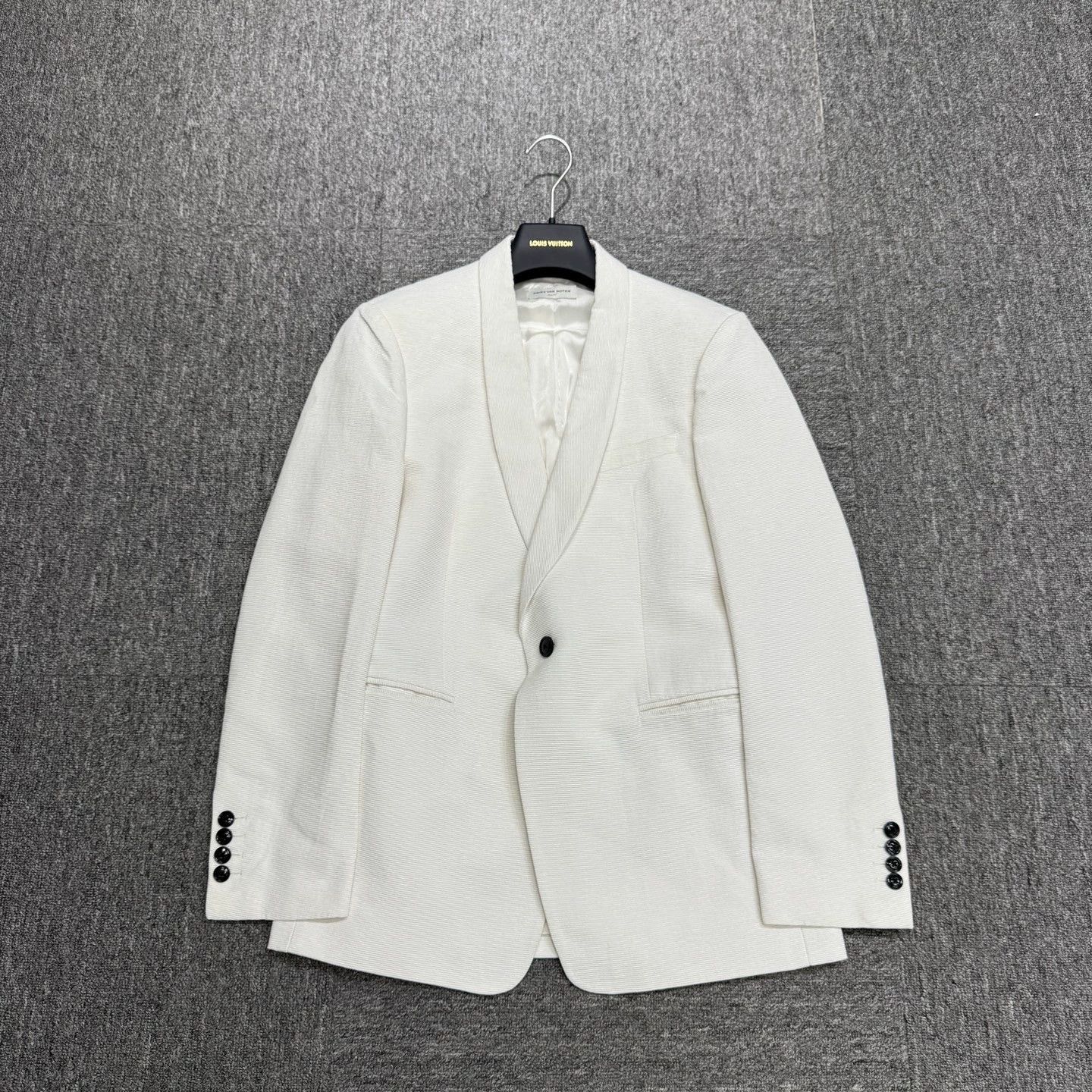 Dries Van Noten White Single-Button Light Jacket Blazer Size US M / EU 48-50 / 2 - 1 Thumbnail