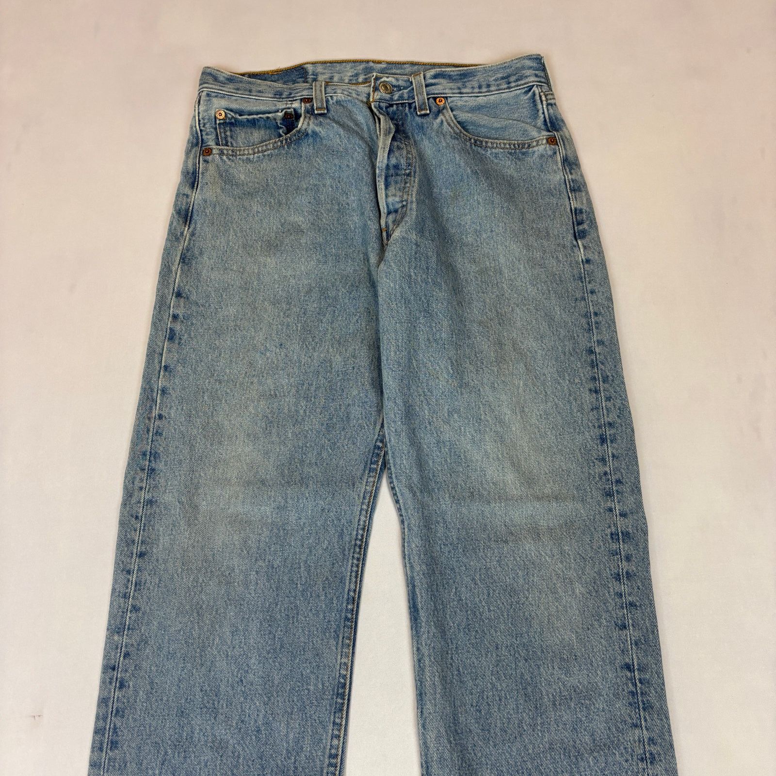 Levi's Vintage 90s Levi's 501 Straight Leg Jeans 31x29 Size US 31 - 2 Thumbnail