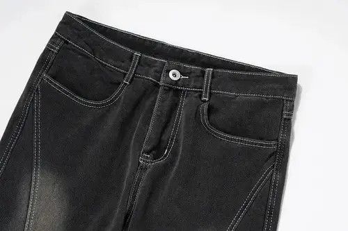 Jean Y2k Washed Gradient Hombre Loose Flared Jeans Trousers Size US 30 / EU 46 - 6 Thumbnail